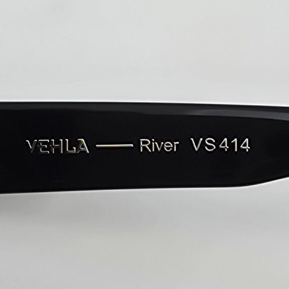 Vehla River VS414 Gloss Black Frame Khaki Lens Aviator Sunglasses 53-17-140 main image 8